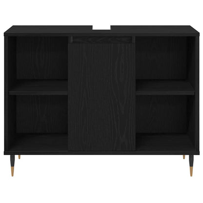 Sada Koupelnového Nábytku 3 Ks Černý Dub 30 X 30 X 180 Cm