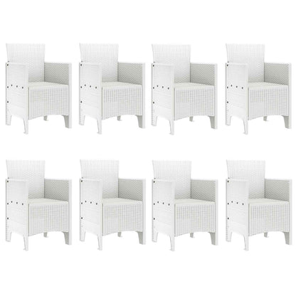 Zahradní Jídelní Souprava 9 Pcs Světle Šedá Polypropylen