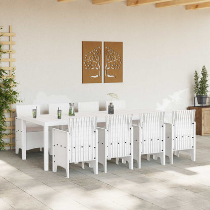 Zahradní Jídelní Souprava 9 Pcs Světle Šedá Polypropylen