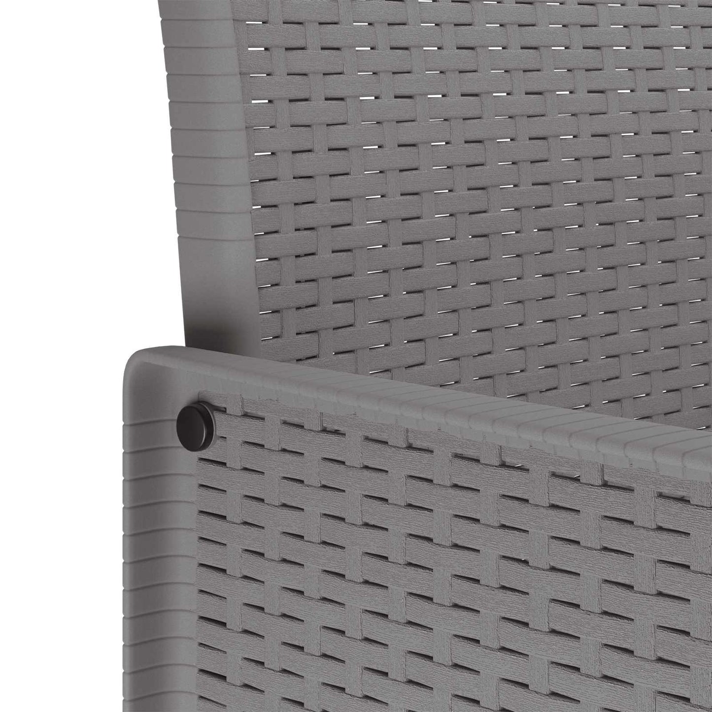 Zahradní Jídelní Souprava 9 Pcs Světle Šedá Polypropylen