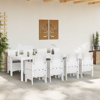 Zahradní Jídelní Souprava 9 Pcs Světle Šedá Polypropylen