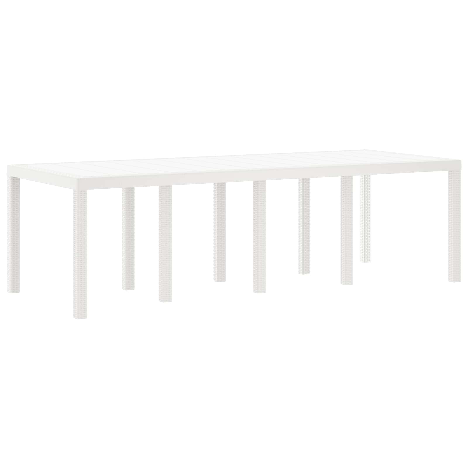 Zahradní Jídelní Souprava 9 Pcs Světle Šedá Polypropylen