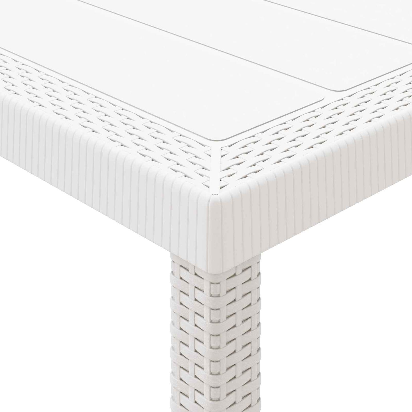 Zahradní Jídelní Souprava 9 Pcs Světle Šedá Polypropylen