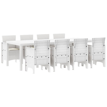 Zahradní Jídelní Souprava 9 Pcs Světle Šedá Polypropylen