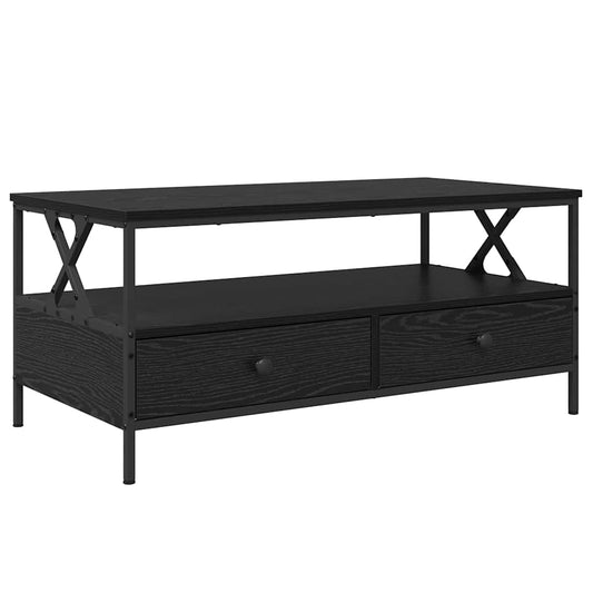 Konferenční Stolek Černý Dub 100 X 51 X 45 Cm Kompozitní Dřevo