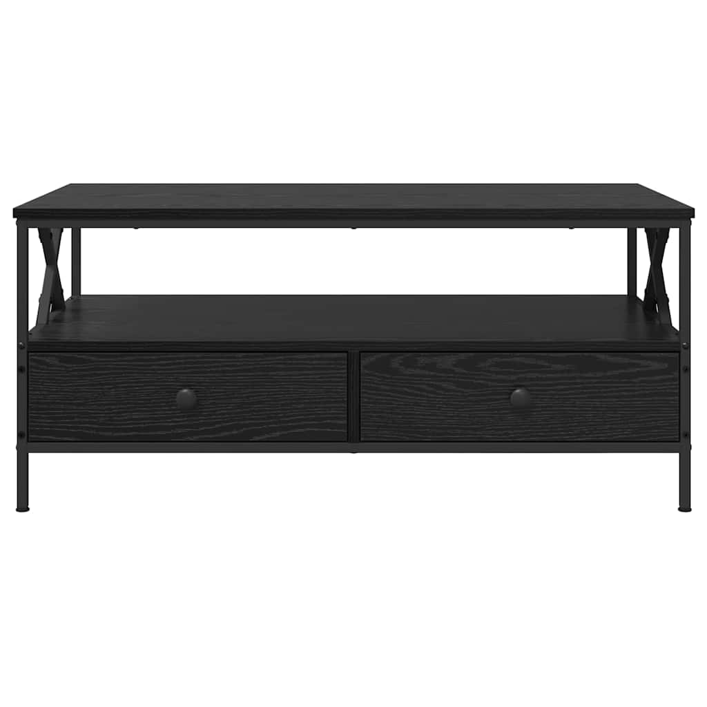 Konferenční Stolek Černý Dub 100 X 51 X 45 Cm Kompozitní Dřevo