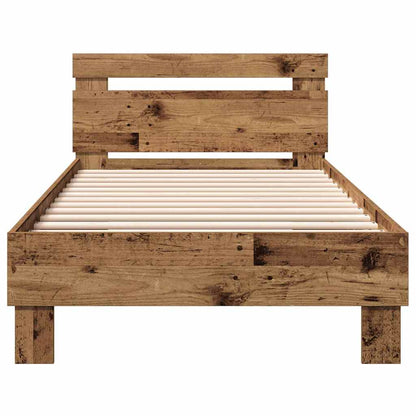 Rám Postele Staré Dřevo 203 X 95 X 70 Cm Kompozitní Dřevo
