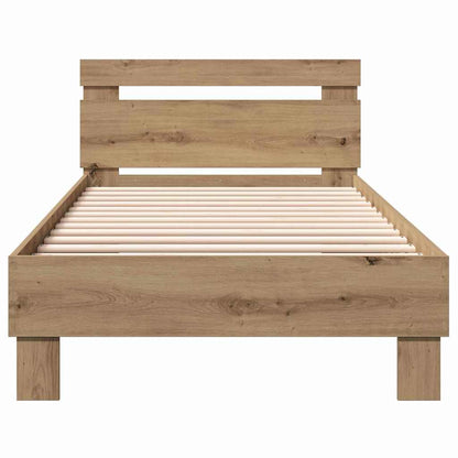Rám Postele Artisanový Dub 203 X 95 X 70 Cm Kompozitní Dřevo
