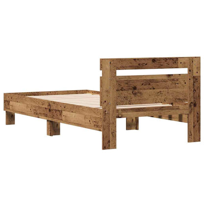 Rám Postele Staré Dřevo 193 X 95 X 88 Cm Kompozitní Dřevo