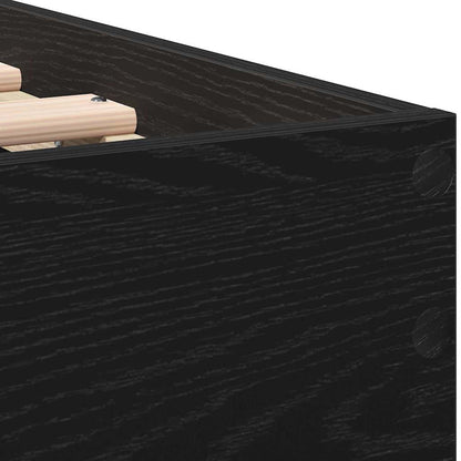Rám Postele Černý Dub 193 X 95 X 88 Cm Kompozitní Dřevo