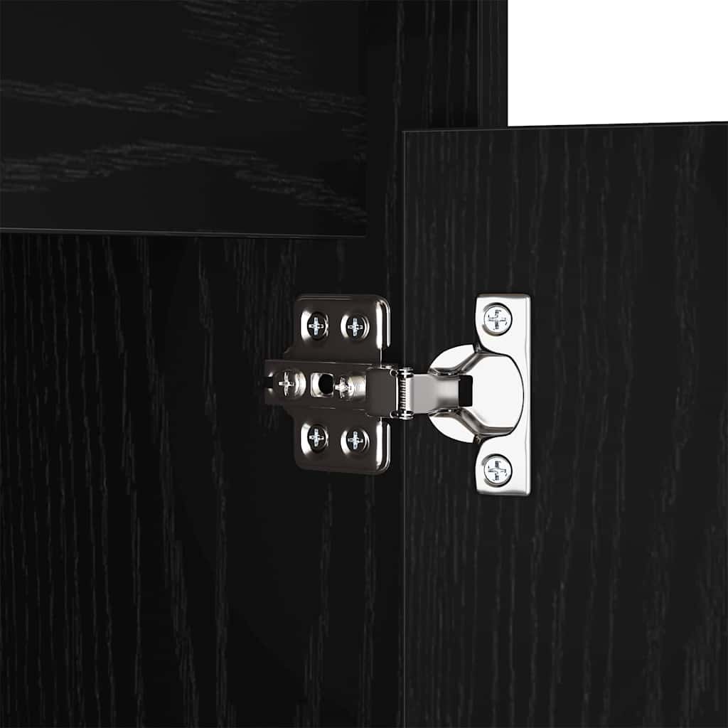 Led Noční Skříňka 2 Ks Černý Dub 38 X 34 X 61 Cm