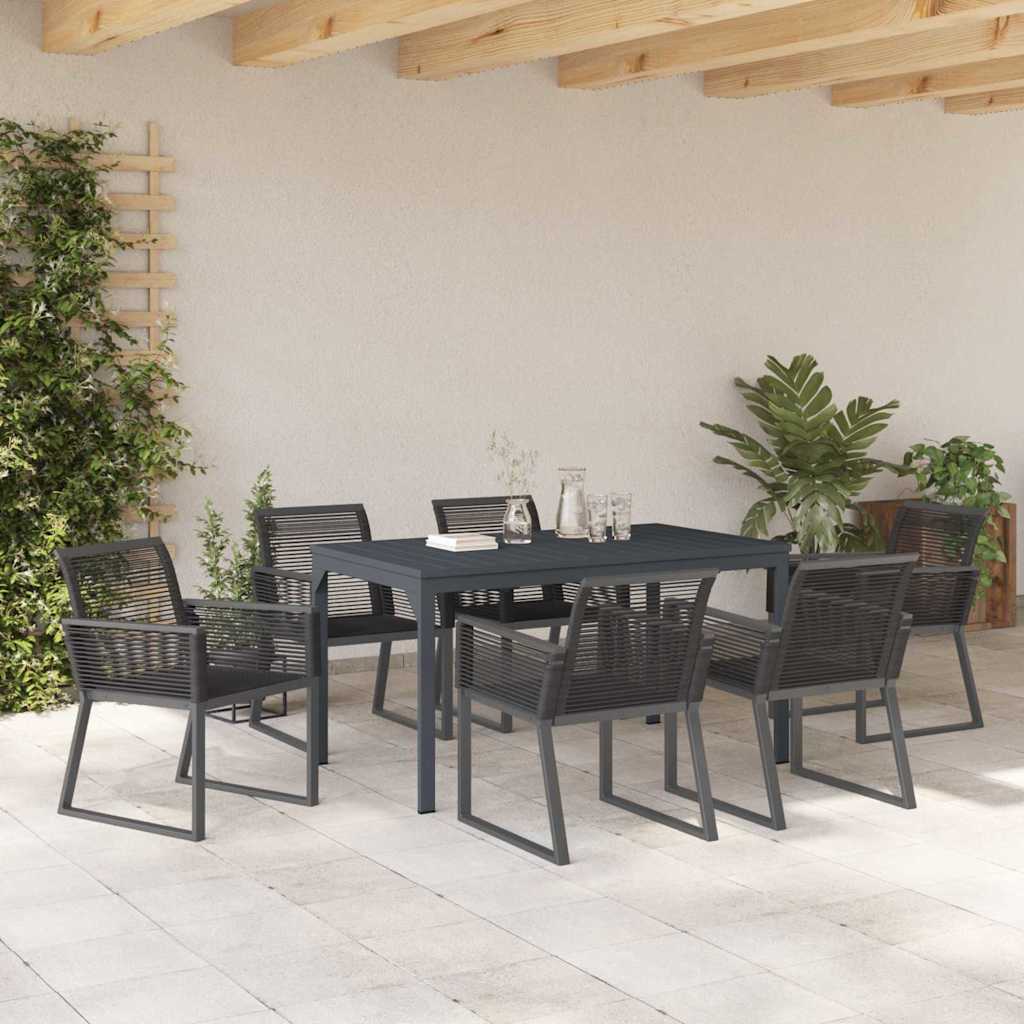 Zahradní Jídelní Souprava 7 Ks Polyratan