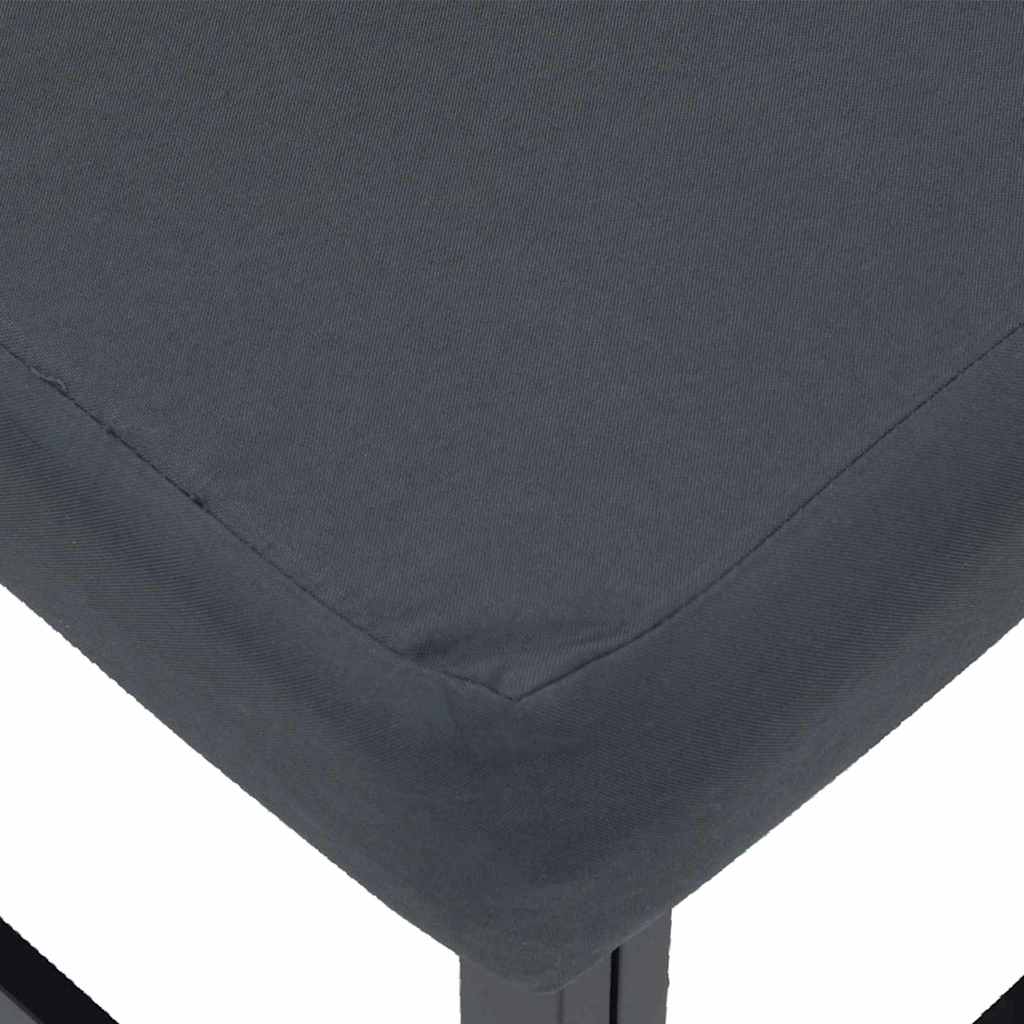 Sada Zahradních Pohovek 3 Ks Černá Kov