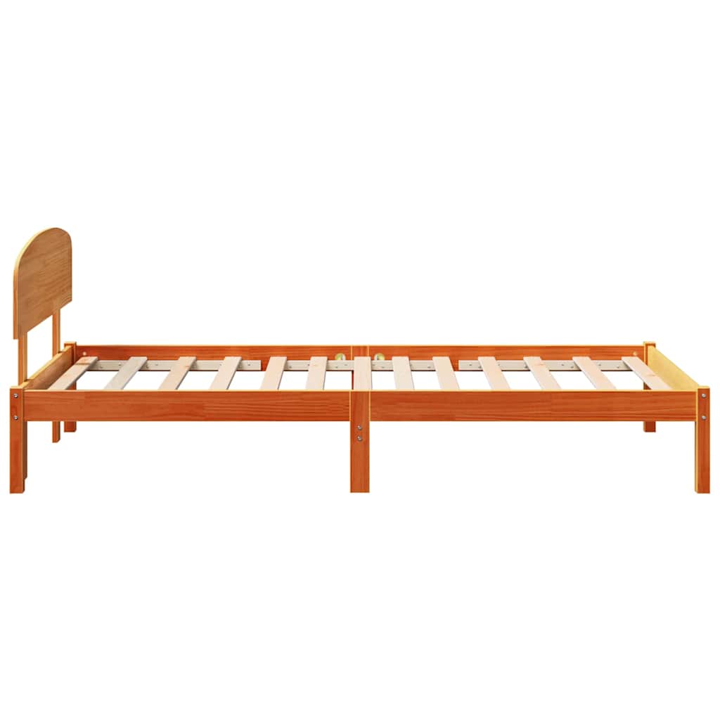 Rám Postele Voskově Hnědá 90 X 200 Cm Masivní Borové Dřevo