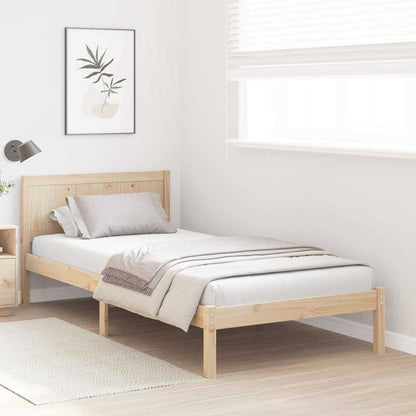 Rám Postele Hnědá 80 X 200 Cm Masivní Borové Dřevo
