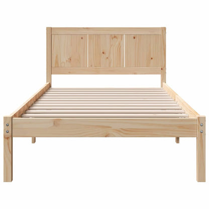 Rám Postele Hnědá 80 X 200 Cm Masivní Borové Dřevo