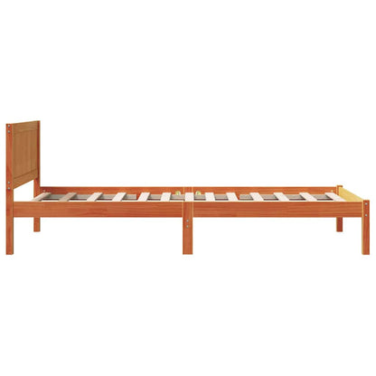 Rám Postele Hnědá 80 X 200 Cm Masivní Borové Dřevo