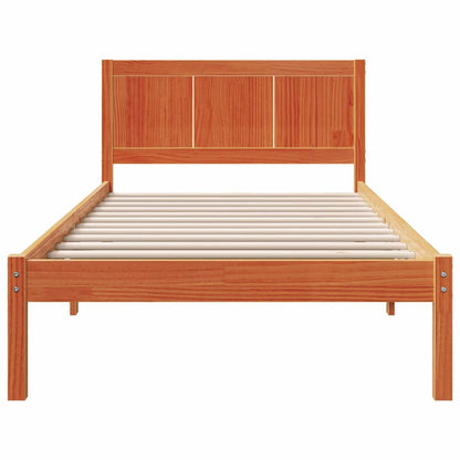 Rám Postele Hnědá 90 X 200 Cm Masivní Borové Dřevo