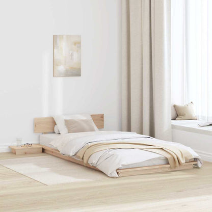 Rám Postele Hnědá 80 X 200 Cm Dřevo