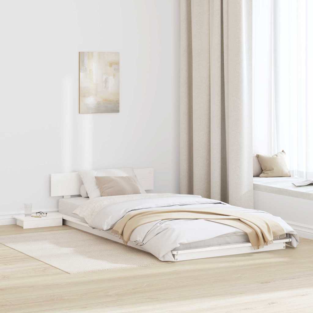 Rám Postele Hnědá 75 X 190 Cm Dřevo