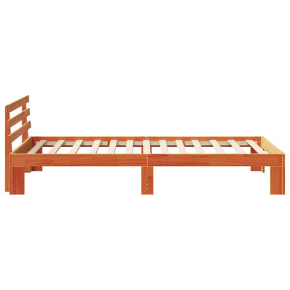 Rám Postele Voskově Hnědá 75 X 190 Cm Masivní Borové Dřevo