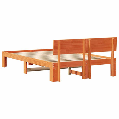 Rám Postele Voskově Hnědá 120 X 190 Cm Masivní Borové Dřevo