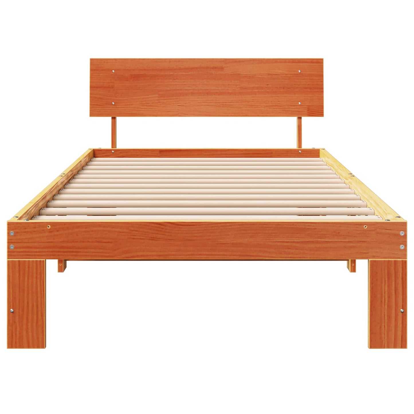 Rám Postele Voskově Hnědá 90 X 200 Cm Masivní Borové Dřevo