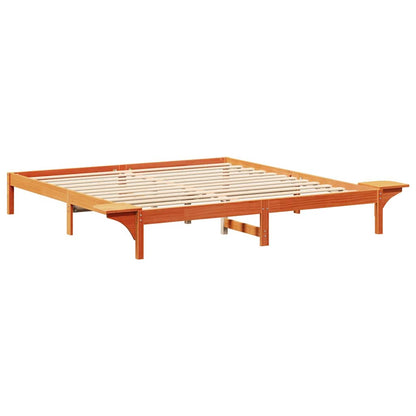 Rám Postele Voskově Hnědá 180 X 200 Cm Masivní Borové Dřevo