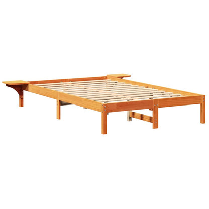 Rám Postele Voskově Hnědá 120 X 200 Cm Masivní Borové Dřevo