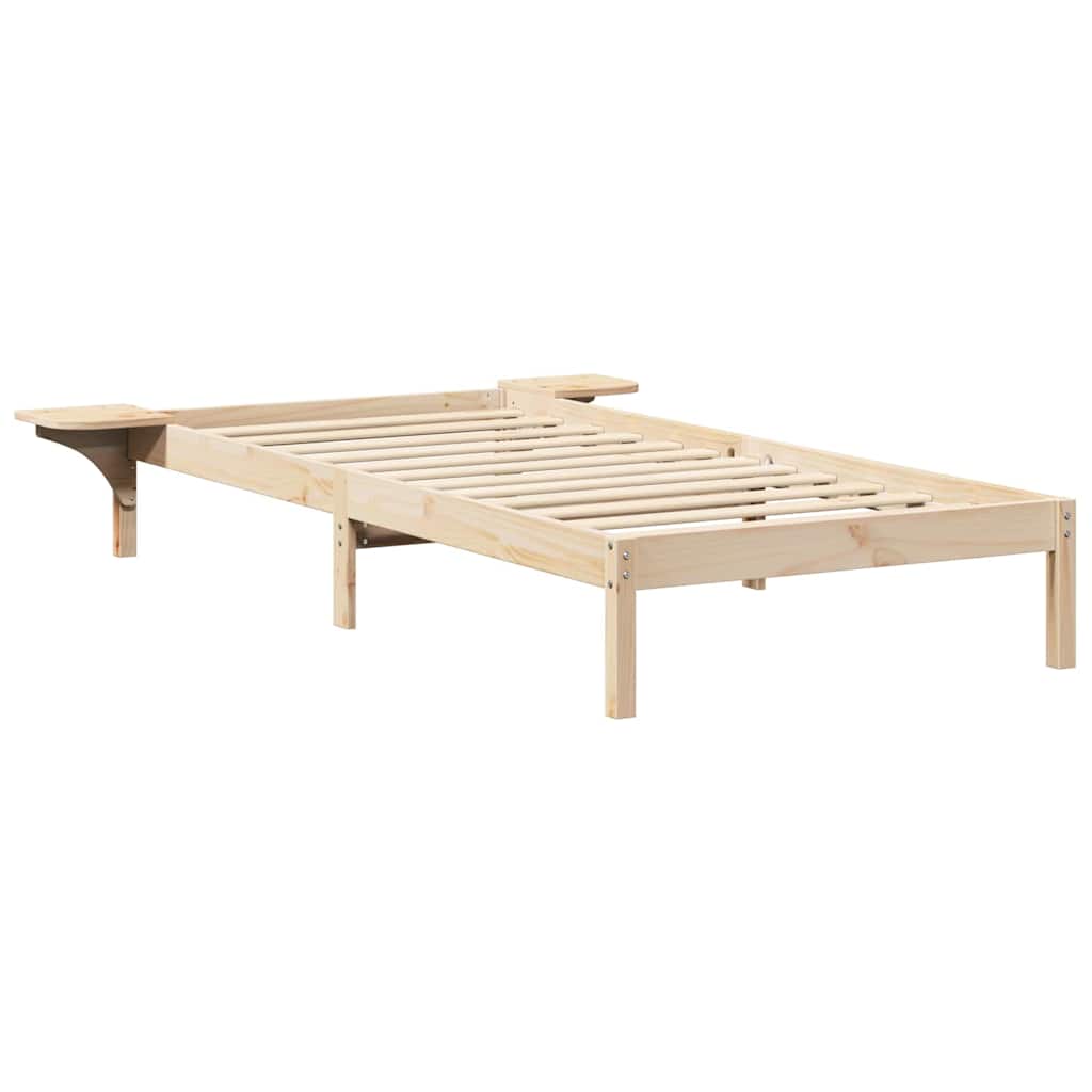 Rám Postele Přírodní 100 X 200 Cm Masivní Borové Dřevo