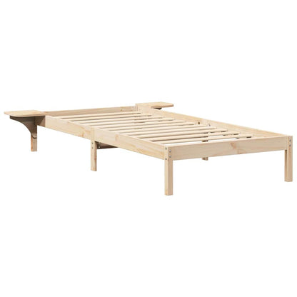 Rám Postele Přírodní 100 X 200 Cm Masivní Borové Dřevo
