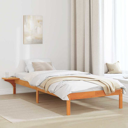 Rám Postele Voskově Hnědá 100 X 200 Cm Masivní Borové Dřevo