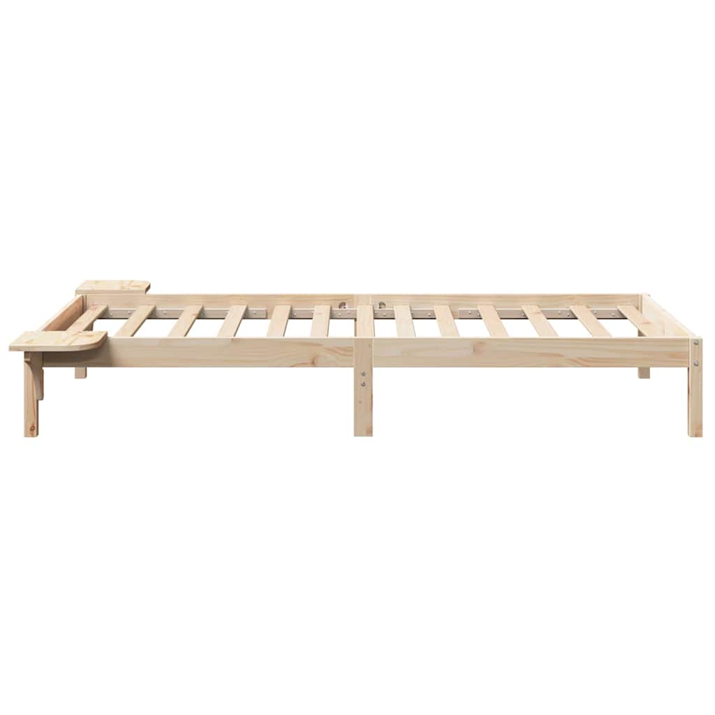 Rám Postele Přírodní 80 X 200 Cm Masivní Borové Dřevo