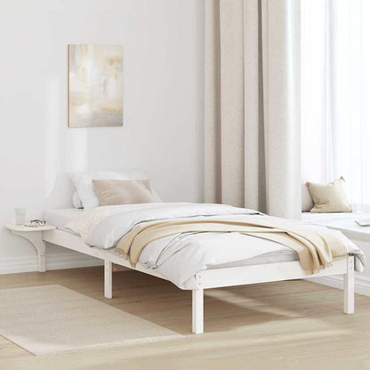 Rám Postele Bílá 80 X 200 Cm Masivní Borové Dřevo