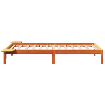 Rám Postele Voskově Hnědá 90 X 190 Cm Masivní Borové Dřevo