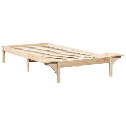 Rám Postele Přírodní 75 X 190 Cm Masivní Borové Dřevo