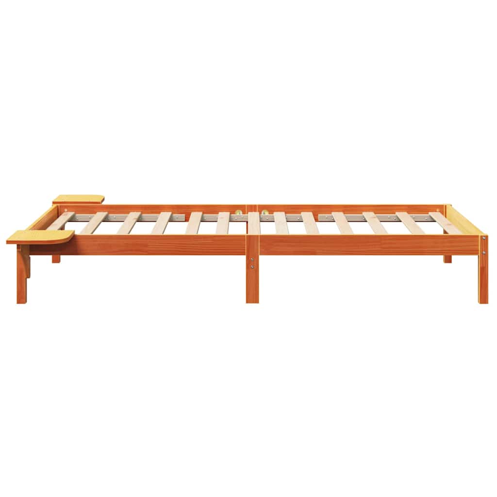 Rám Postele Voskově Hnědá 75 X 190 Cm Masivní Borové Dřevo