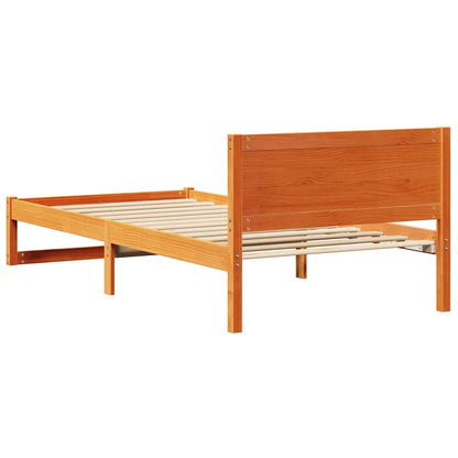 Rám Postele Voskově Hnědá 90 X 200 Cm Masivní Borové Dřevo