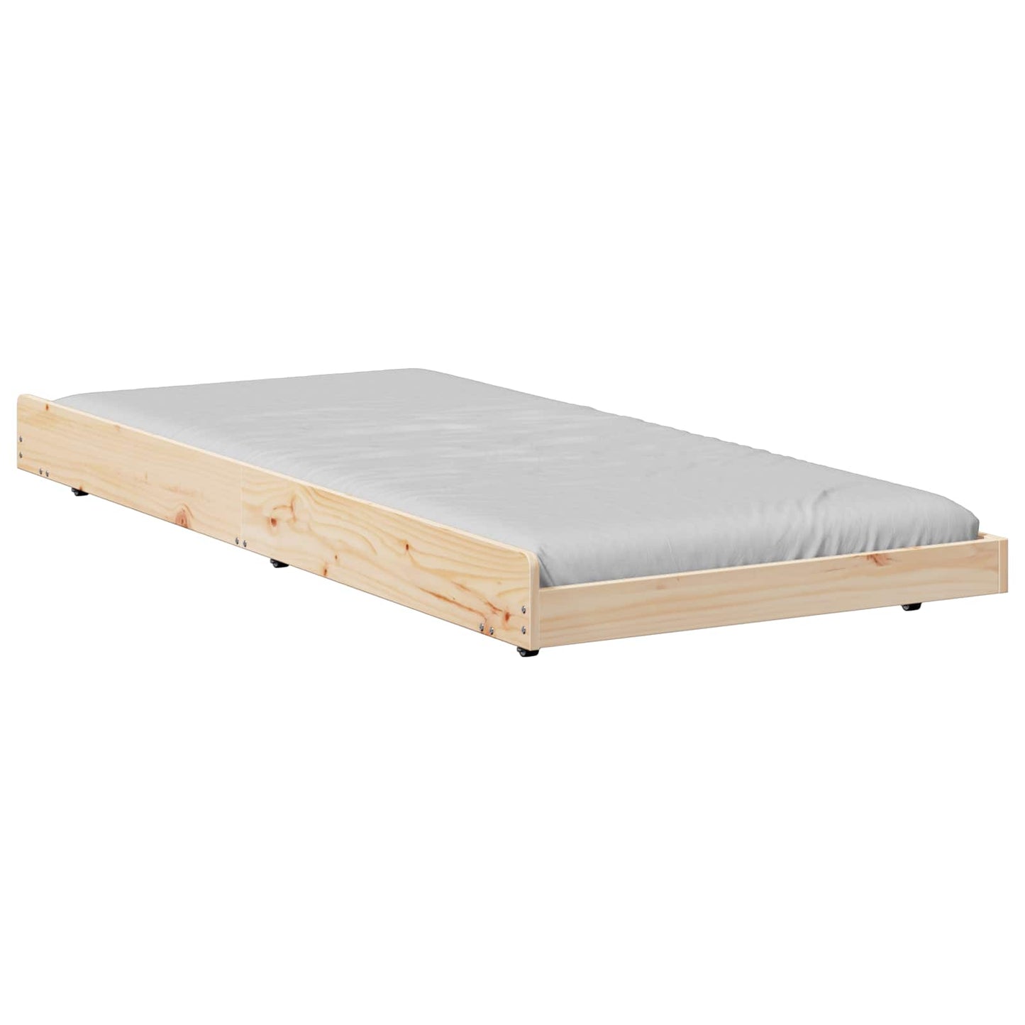 Rám Postele Hnědá 80 X 200 Cm Masivní Borové Dřevo