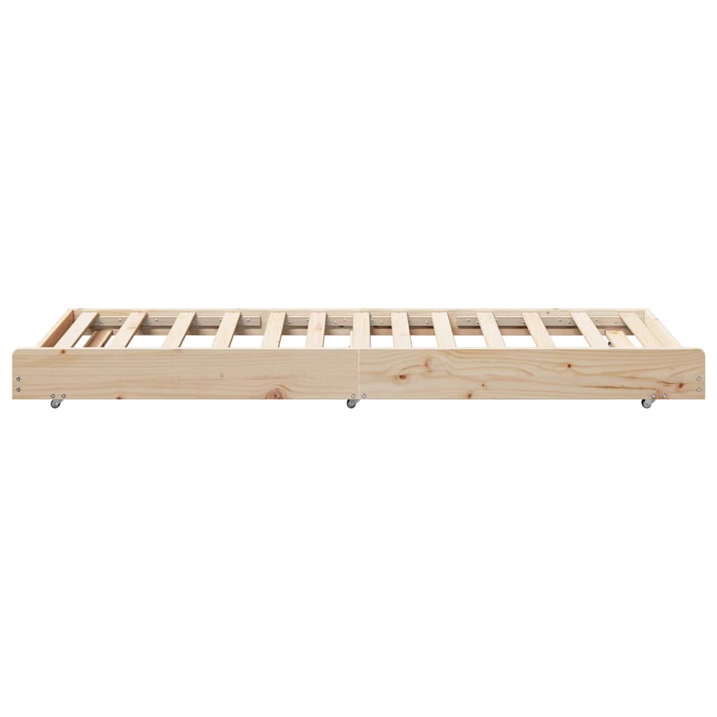 Rám Postele Hnědá 80 X 200 Cm Masivní Borové Dřevo
