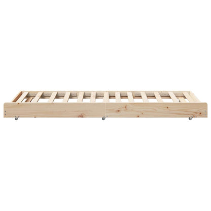 Rám Postele Hnědá 80 X 200 Cm Masivní Borové Dřevo