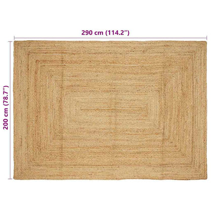 Kusové Koberce Přírodní 200 X 290 Cm Juta