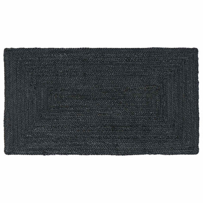 Kusové Koberce Obdélníkový Tmavě Šedá 60 X 110 Cm Juta