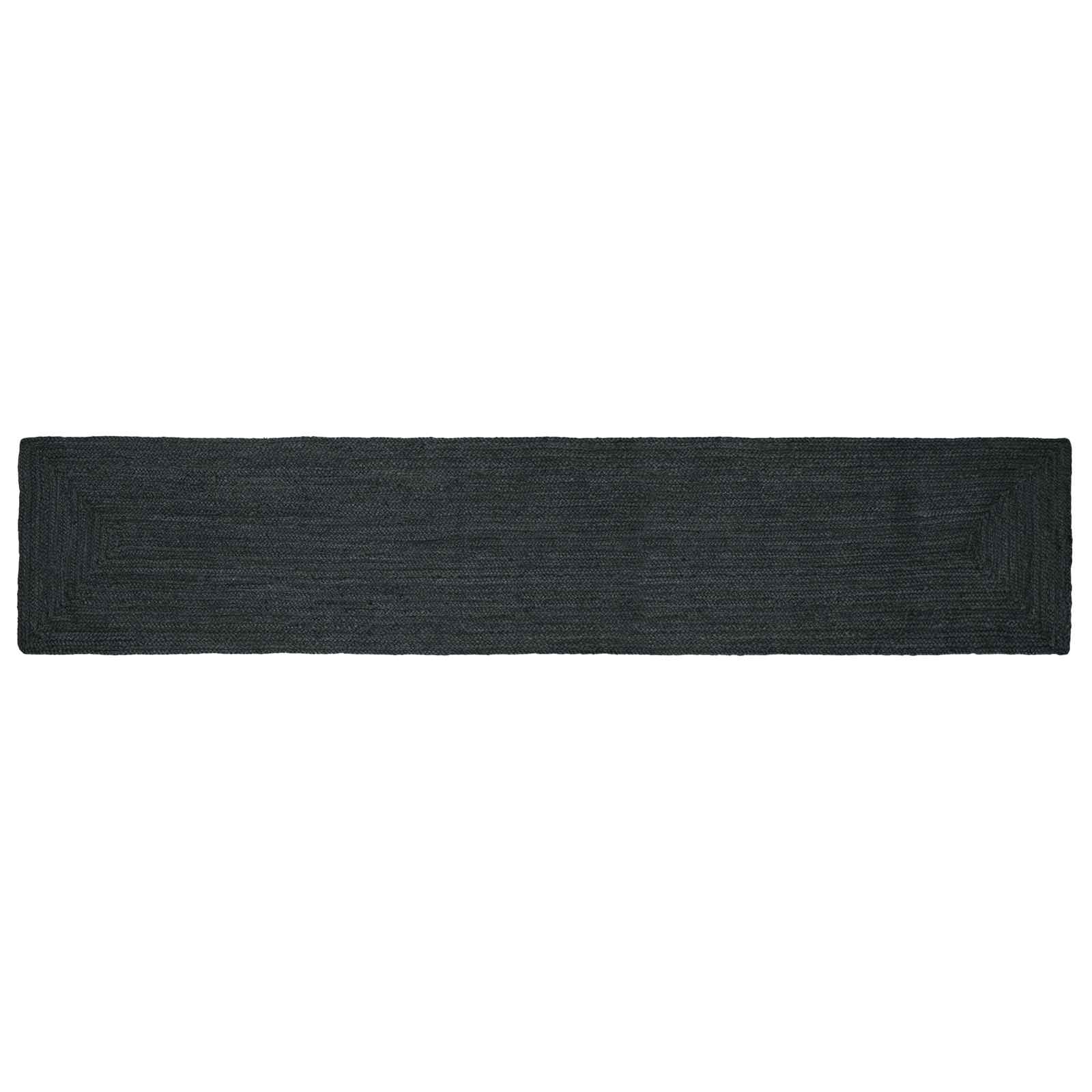 Kusové Koberce Obdélníkový Tmavě Šedá 60 X 400 Cm Juta