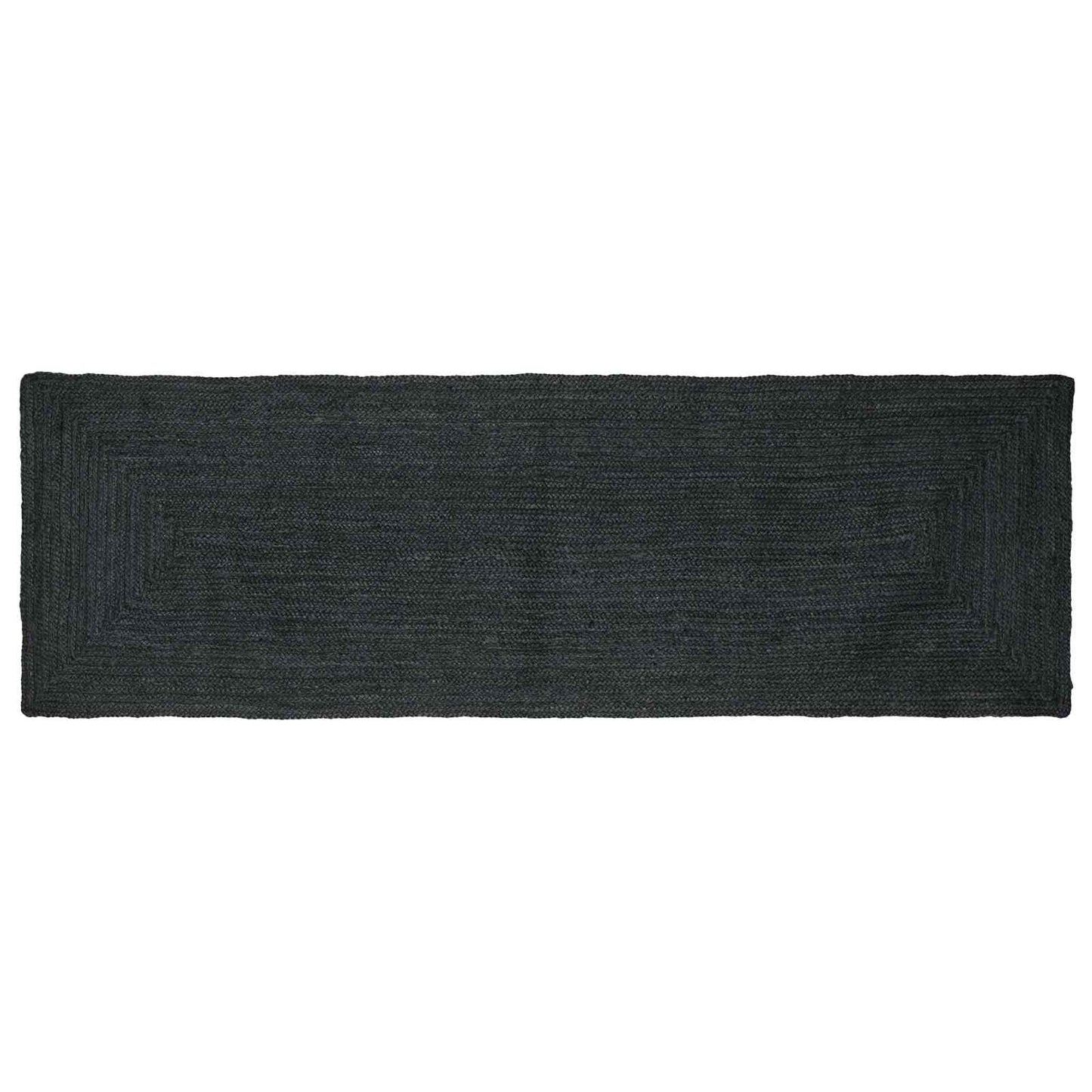 Kusové Koberce Obdélníkový Tmavě Šedá 80 X 200 Cm Juta