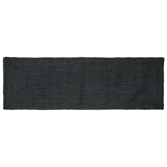 Kusové Koberce Obdélníkový Tmavě Šedá 80 X 300 Cm Juta