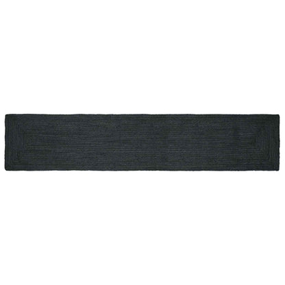 Kusové Koberce Obdélníkový Tmavě Šedá 80 X 400 Cm Juta