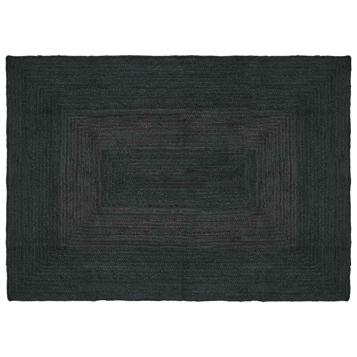Kusové Koberce Obdélníkový Tmavě Šedá 140 X 200 Cm Juta