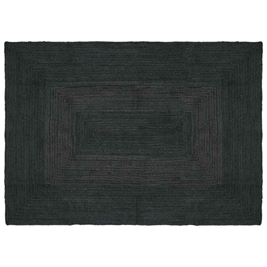 Kusové Koberce Obdélníkový Tmavě Šedá 140 X 200 Cm Juta
