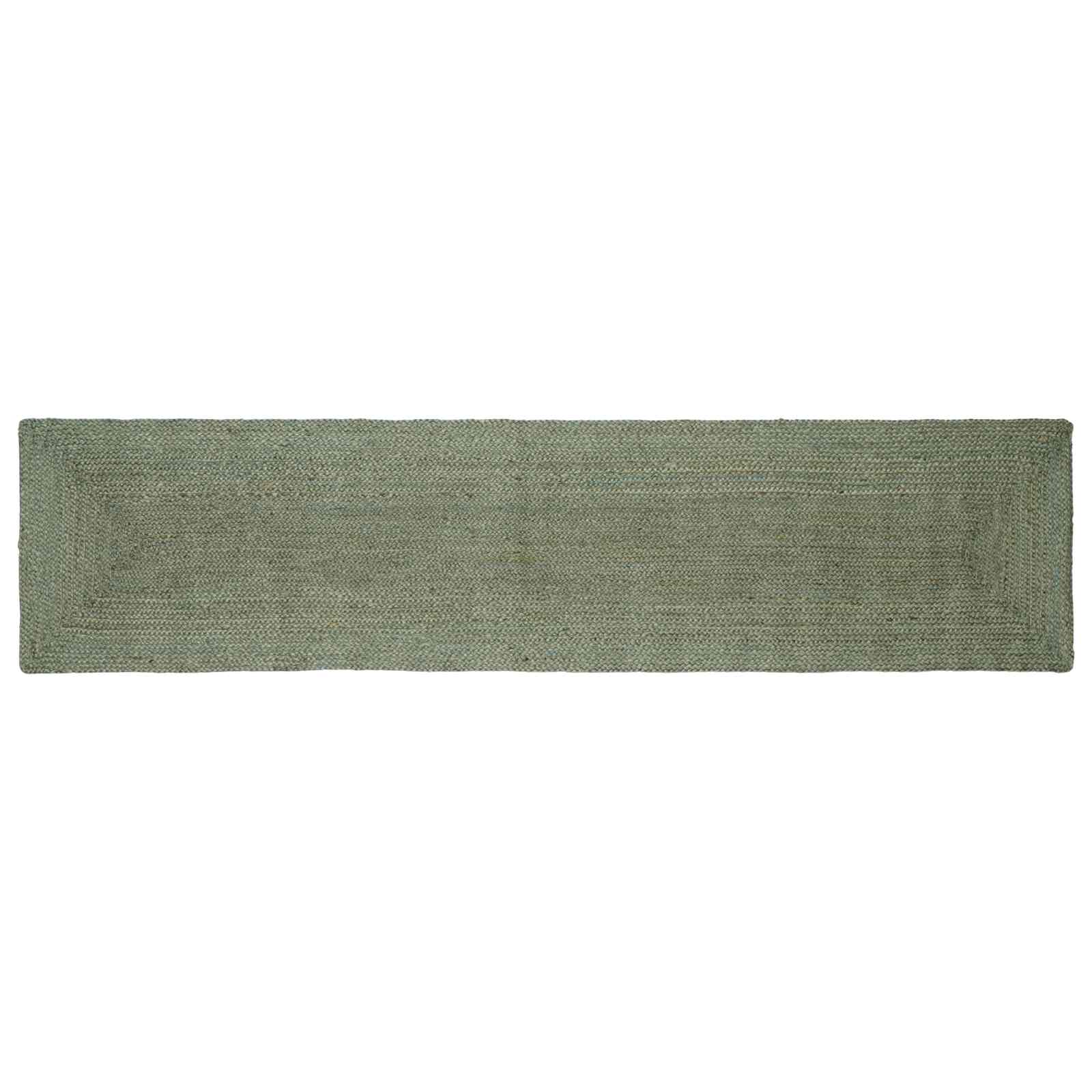 Kusové Koberce Obdélníkový Olivově Zelená 60 X 250 Cm Juta